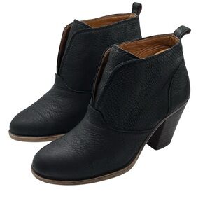 Lucky Brand Ehllen Black Leather Ankle Boots